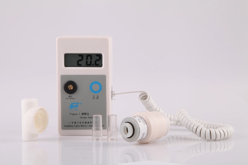 Small Portable The White of Oxygen Gas Analyzer for Respiratory Medical