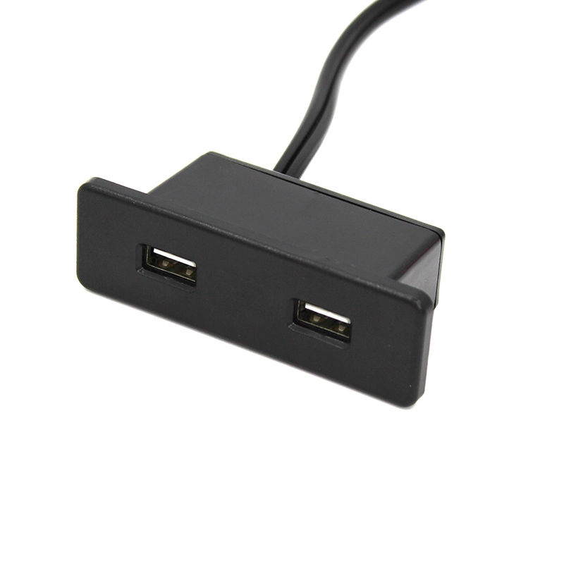 Factory Price Desktop Tabletop Furniture Dual Port USB Charger Us or Customized Plug