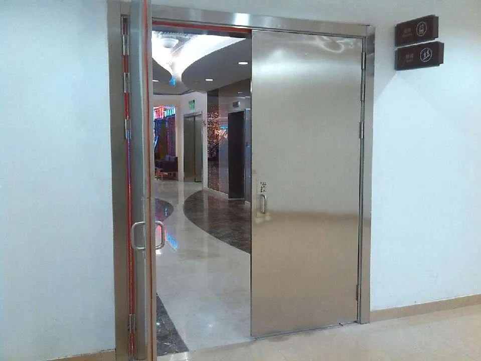 Single or Double Leaf 304 Stainless Steel Door for Exterior or Interior