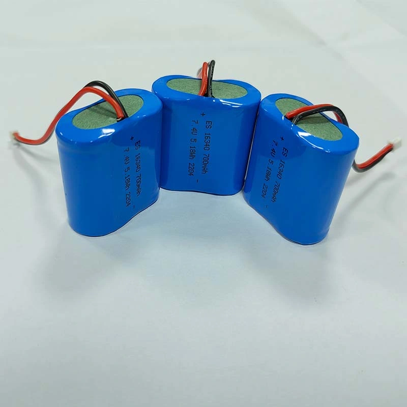 Lithium-Ionen-Akku mit 16340 2S 700mAh Li-Ionen-Zellen Paket