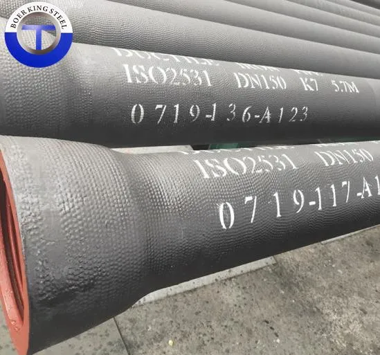 En545 En598 Class K7 K9 Water Pressure Ductile Iron Pipe