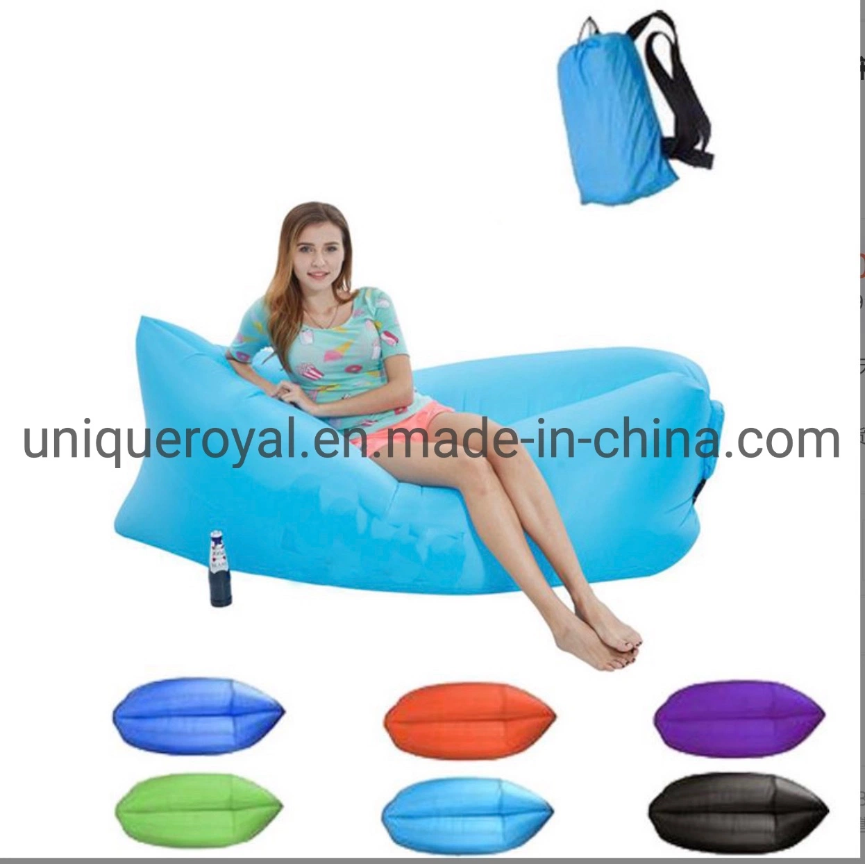 Outdoor Inflatable Sofa Bed Lazy Portable Camping Sleeping Bag