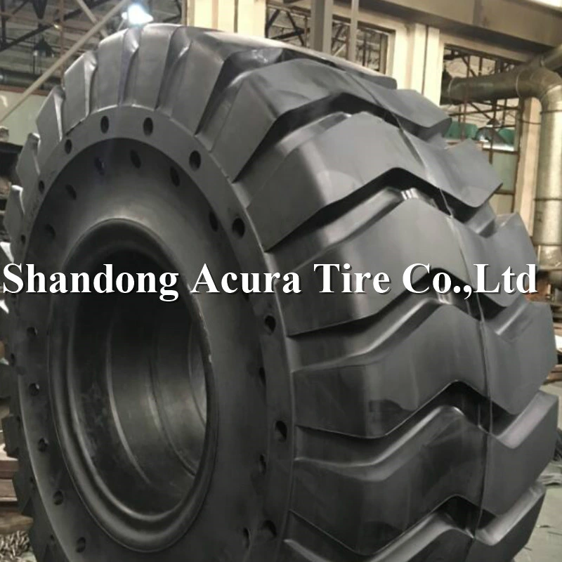 Resilient Forklift Solid Tires and Non-Marking Industrial Rubber Wheel Tyre (28*9-15 8.15-15)