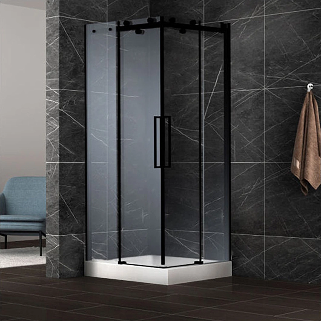 Qian Yan Rincón Ducha Enclosure China Frameless Acero inoxidable con bisagras Cuarto de baño Fabricación cabina de ducha de vapor multifuncional de lujo