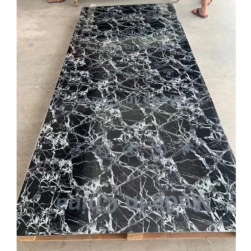 Factory Direct Sell Flexible High Glossy PVC UV Marble Sheet