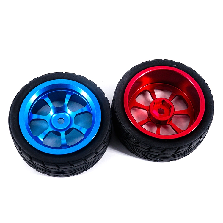 Custom Diving Line Wheels Holder CNC Models Parts Plated Aluminum Alloy Car RC Wheel Hub Rims for Toy Racing Car Wheel Hub Axle