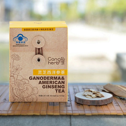 Vente chaude Ganoderma American Ginseng thé pour l'immunité Boost