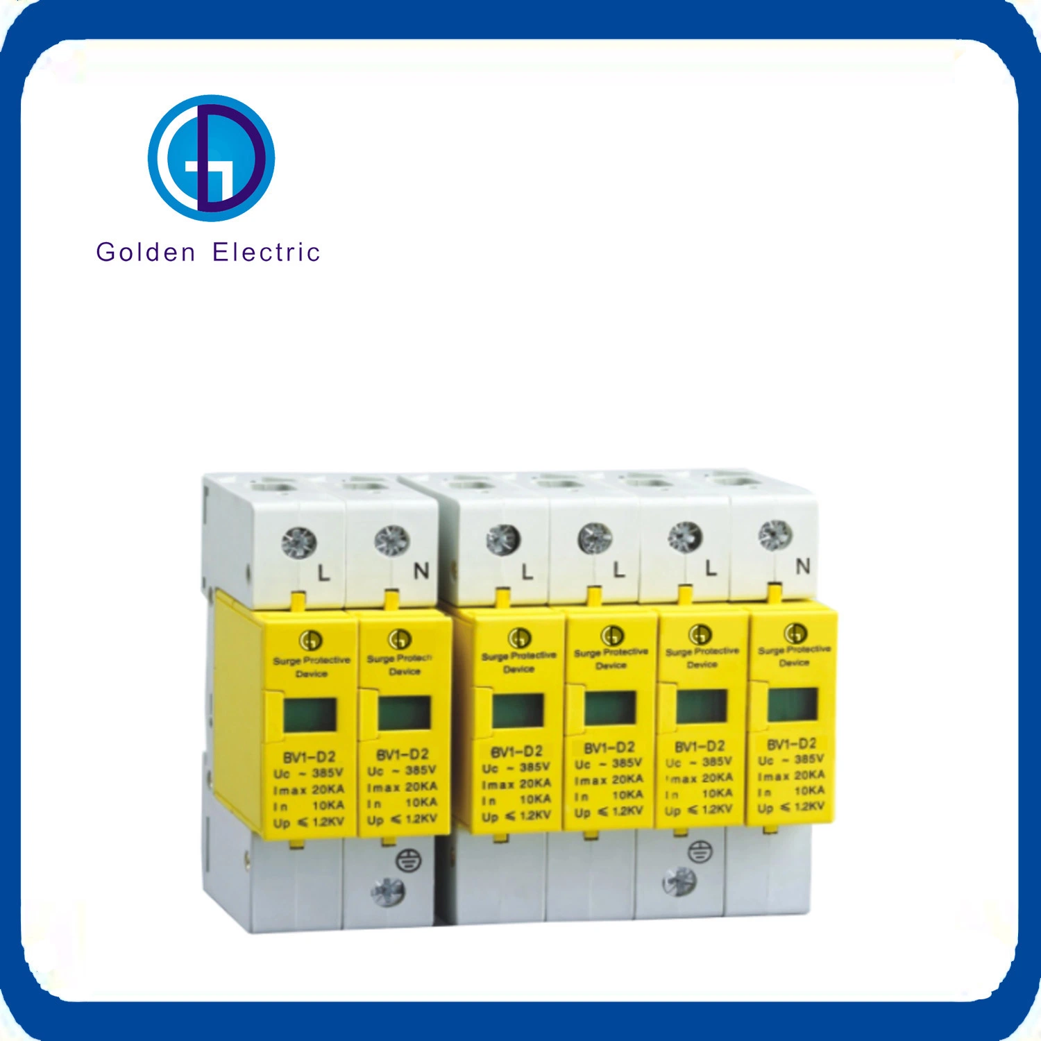 Power Surge Protection Devices 380V Solar AC SPD Electricity Safety House Lightning Arrester