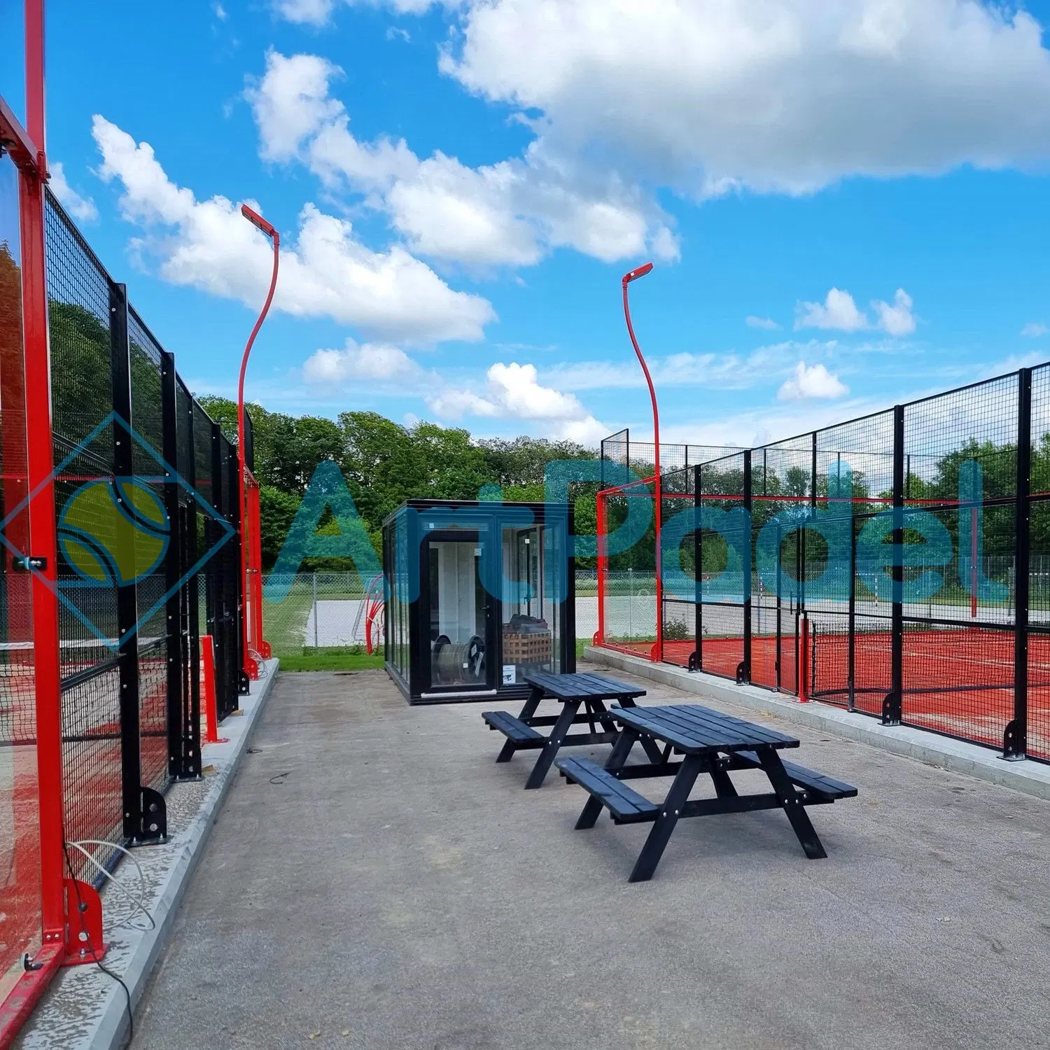 Sports 12mm Tempered Glass Padel Full Panoramic Tennis Court Tennis Equipment Used Outdoor and Indoor