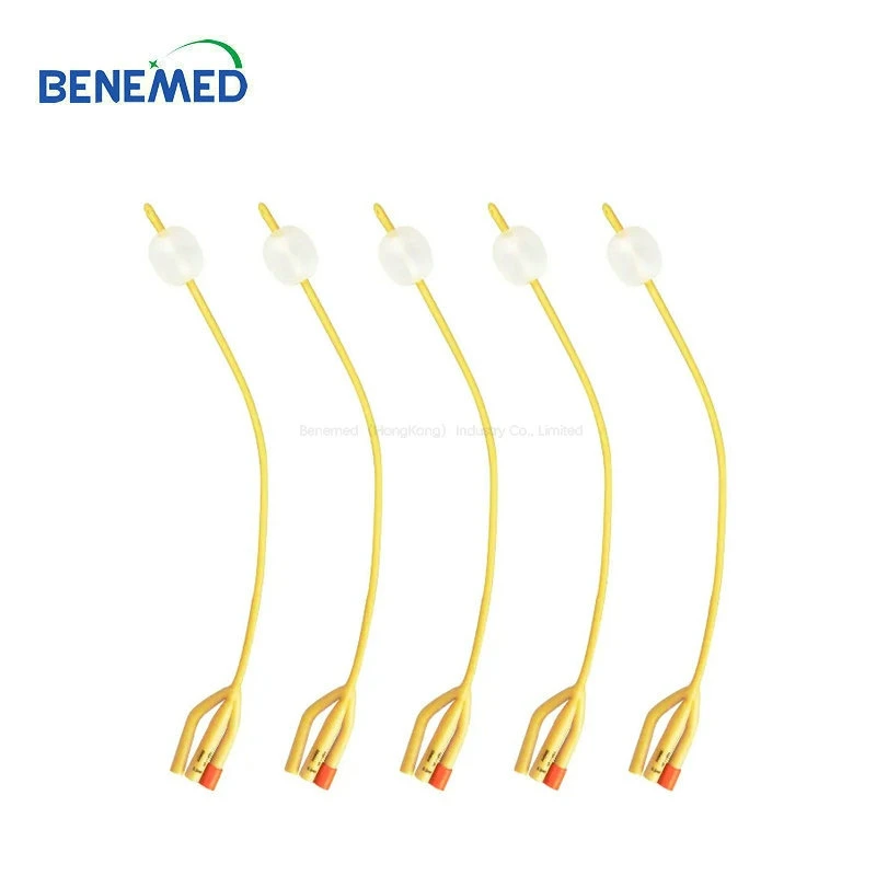 Catéter de látex Foley con 3 vías