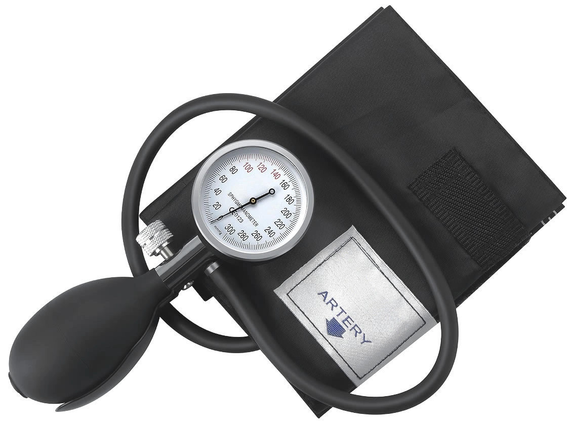 accurate manual bp machine aneroid Sphygmomanometer with Single or Dual head Stethoscope