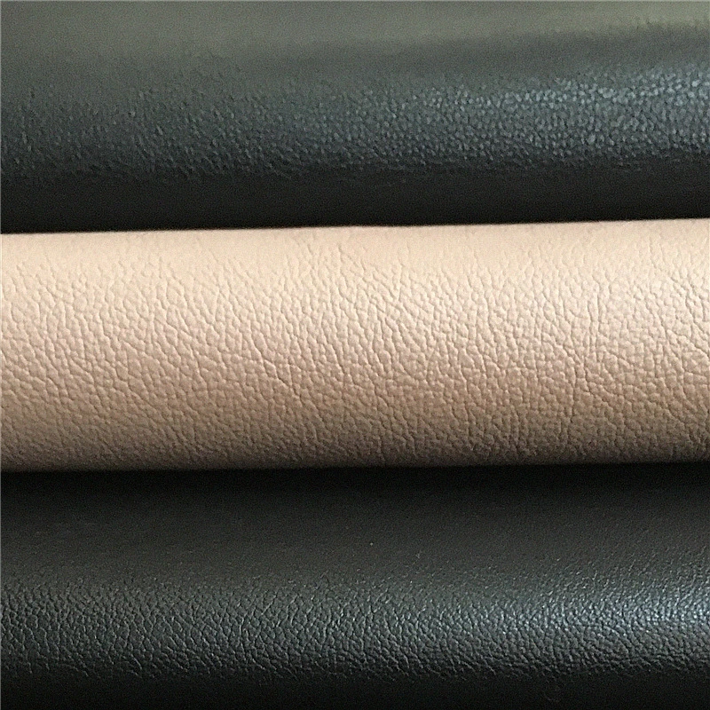 High quality/High cost performance  Genuine Leather Texture Suede Backing PU Faux Leather for Clothing Clothes Jacket Garment Pants Skirt