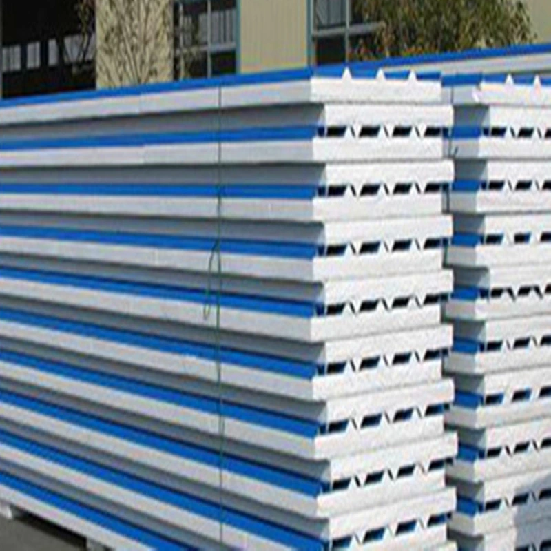 Roof Wall Cutting EPS/Rockwool/PIR Sandwich Panel for Steel Structure