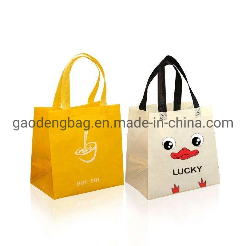 Round Corner Tote Non Woven Bag with Zipper Promotional Shopping Bag Reusable Bag