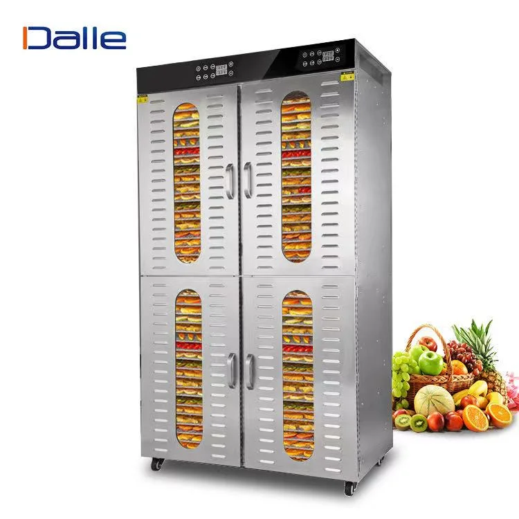 16 bacs d'aliments en acier inoxydable rotatif industriel bouteille Machine de déshydratation des fruits commerciaux sécheur de champignons de rotation