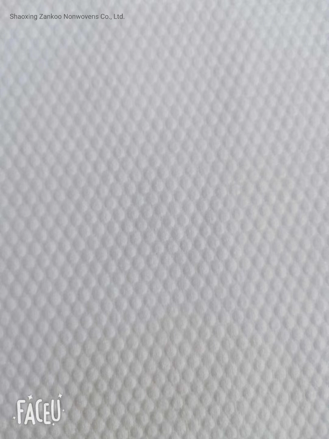 Plain /Embossed Spunlace Nonwoven Raw Material for Wet Wipes, Baby Wipes, Cleaning Wipes