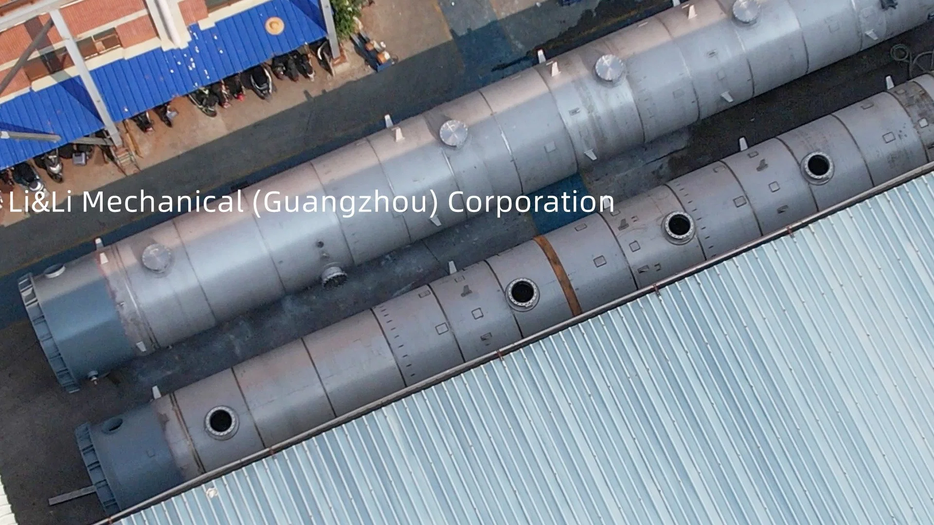 Large SS316 Fractionating Column/Cooling Tower for Lithium Battery Manufacturing Industry