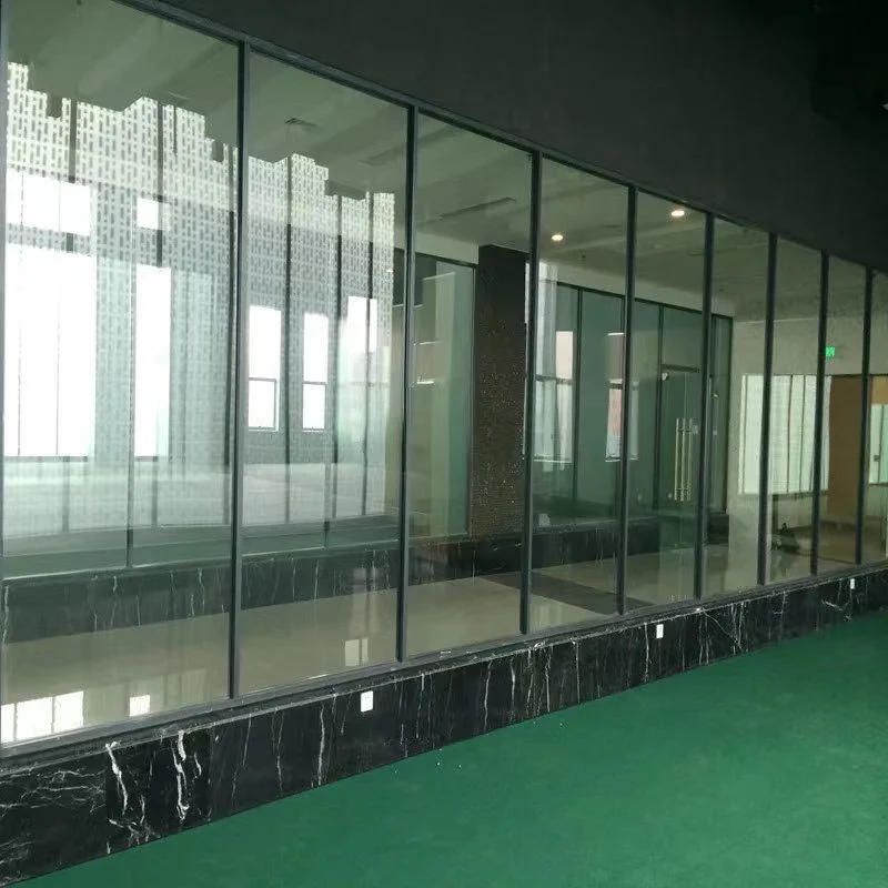 Luxury Aluminum Profile Frame Magic Glass Screen Office Curtain Wall Building Material