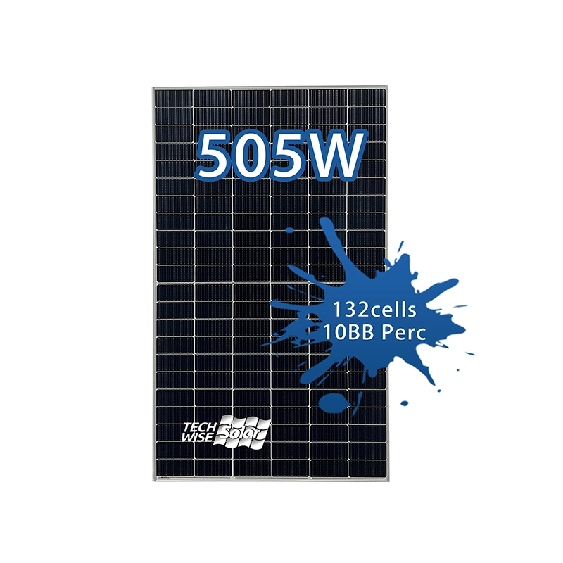 Good Price 505W Monocrystalline Silicon Solar Panel 10bb 132 Cells PV Modules