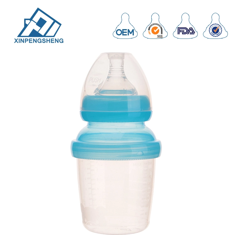 Food Grade Plastic Breast Milk Storage Bottle with PP Cap