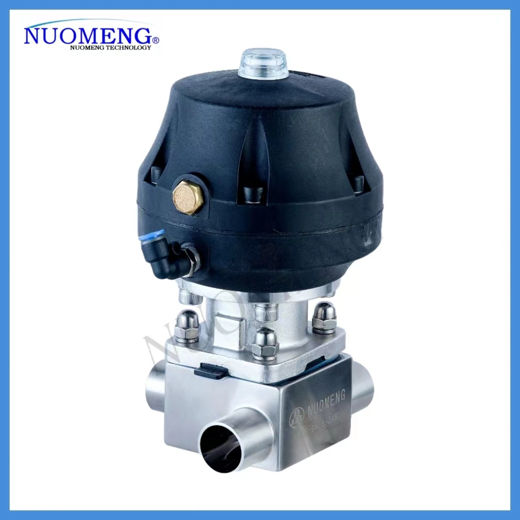 Sanitary Stainless Steel SS304/SS316L Pneumatic Diaphragm Valve