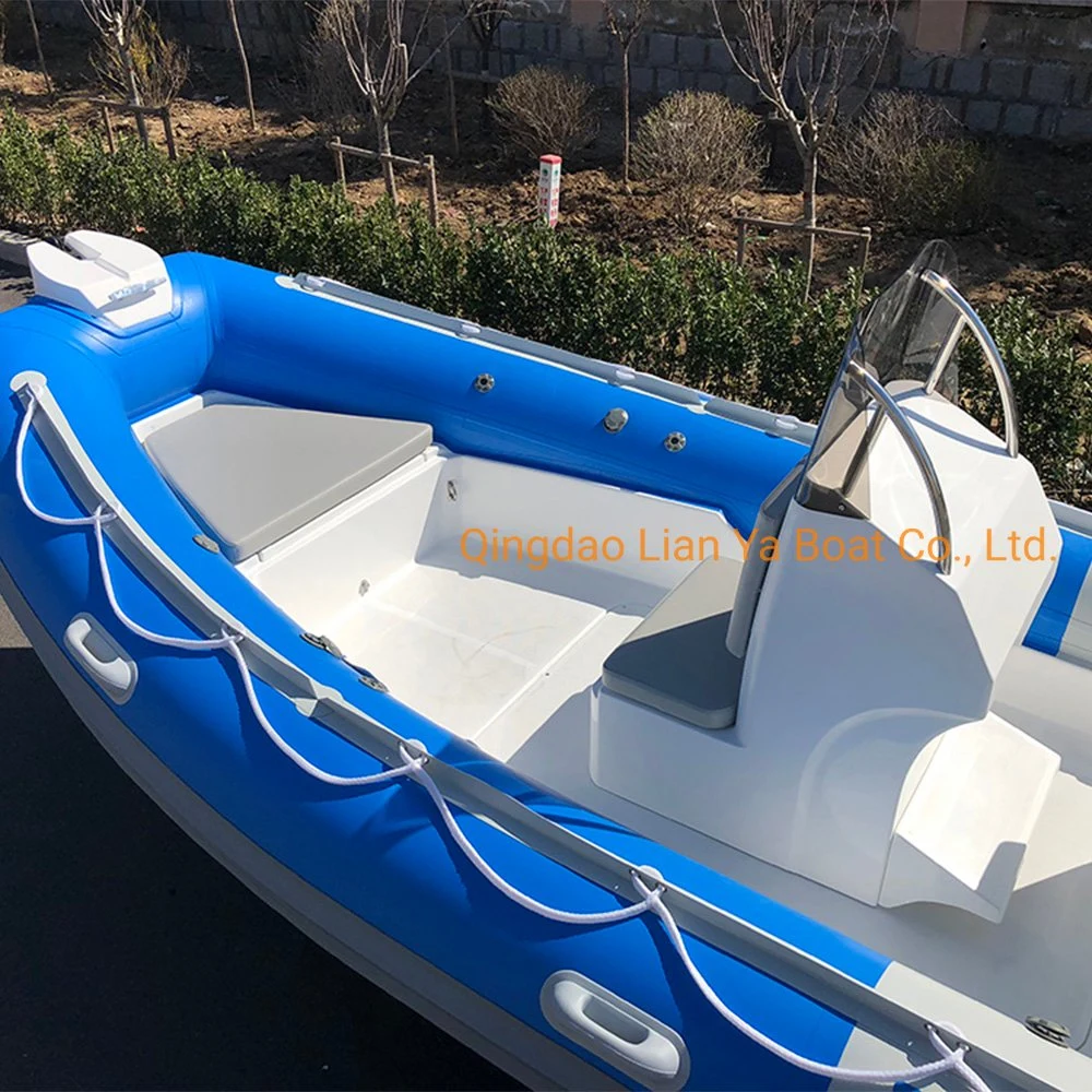 Liya CE Certificate 19ft Rib Fiberglass Inflatable Boat Sailing Yachts