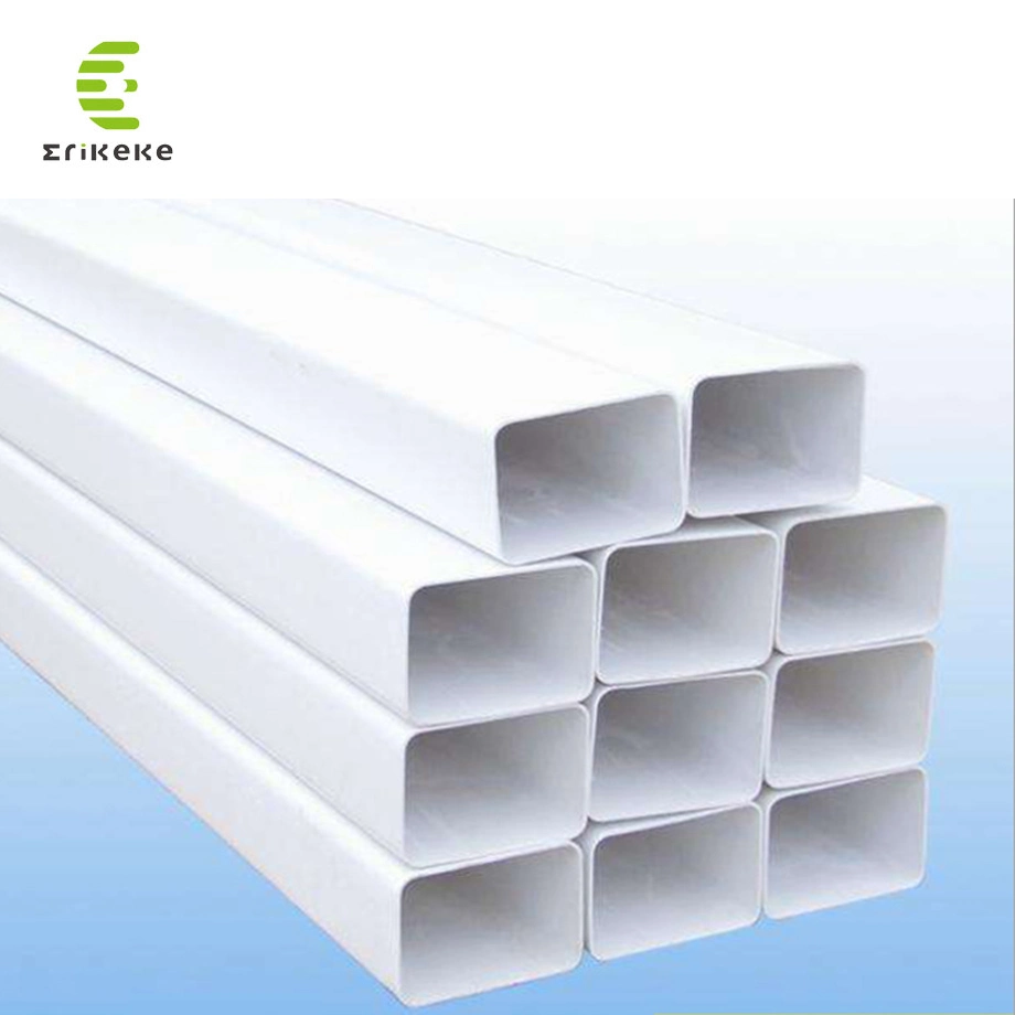 Hot Sale UV Plastic Square PVC Pipe Sizes White 50*50mm 100*100mm Zip Hydroponics Pipe Nft PVC Pipe Price Vertical Farming Hydroponics System