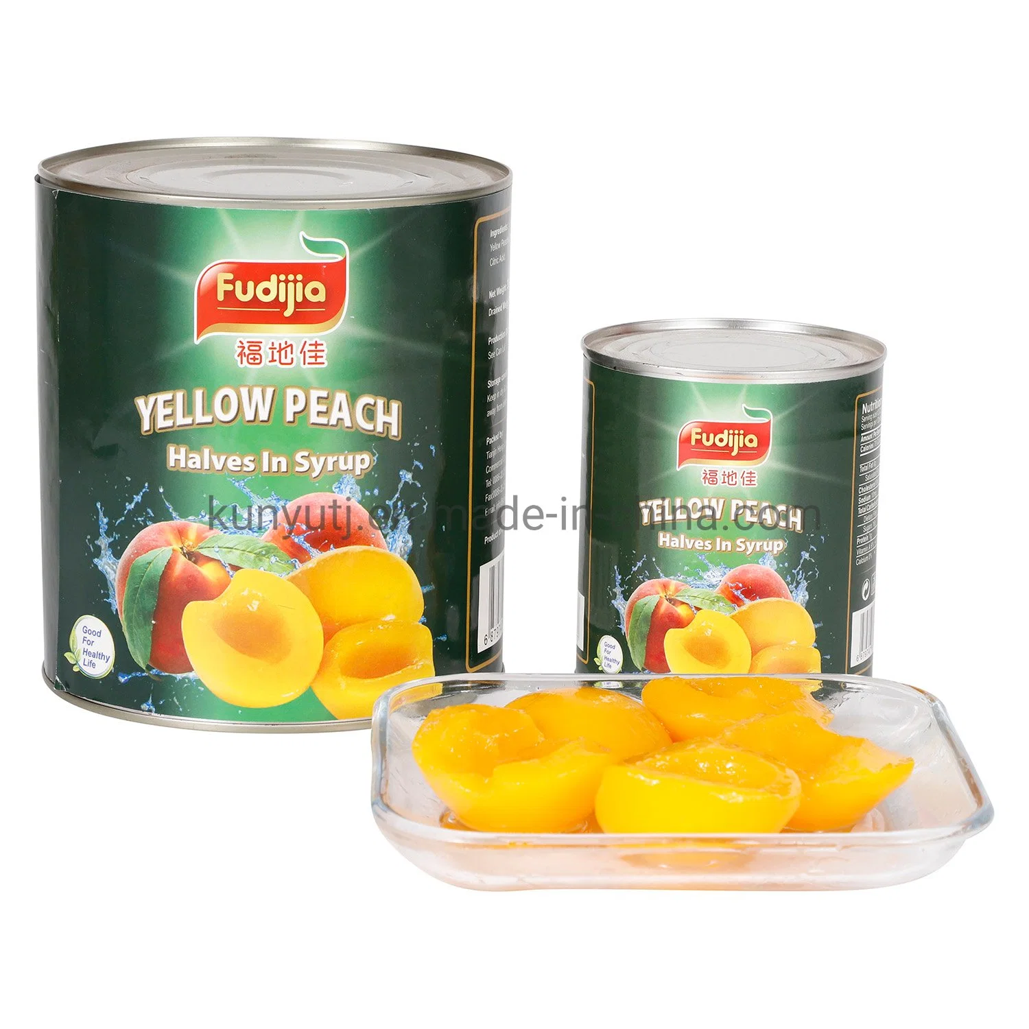 425g Canned Fruit Yellow Peach in Syrup Fresh Yellow Peach for Home Use