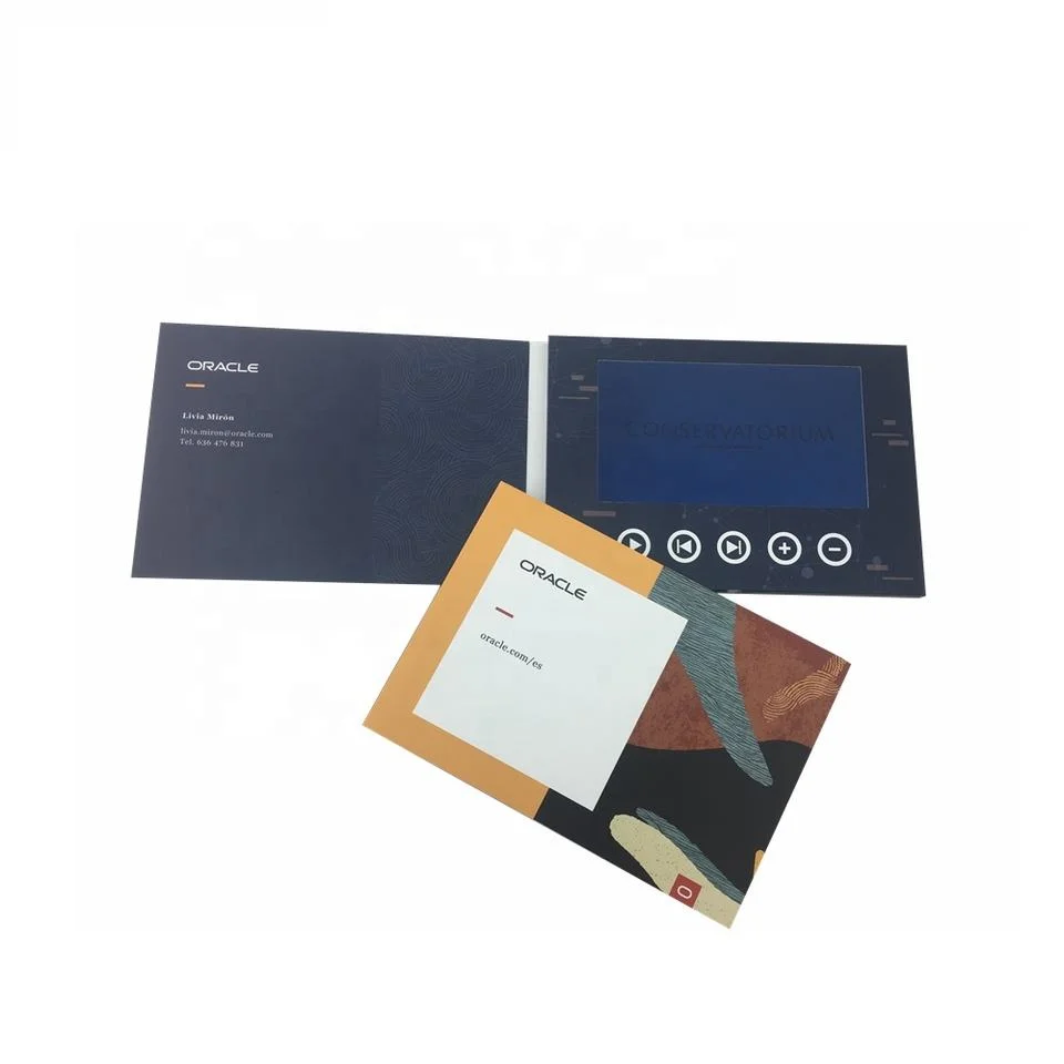 Promotional 7 Inch LCD Video Greeting Book for Company Events