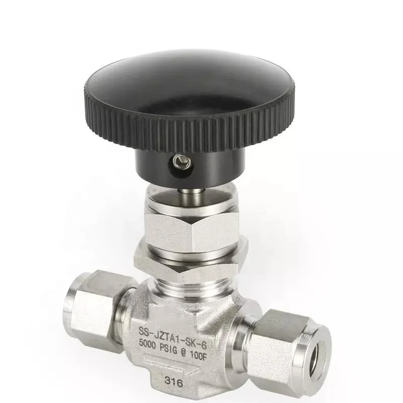 Nai Lok Ng de válvula de aguja de la serie 6000psi de presión alta PTFE Peek Acero Inoxidable 316 1/4 Válvulas Válvulas de aguja Femal Od.