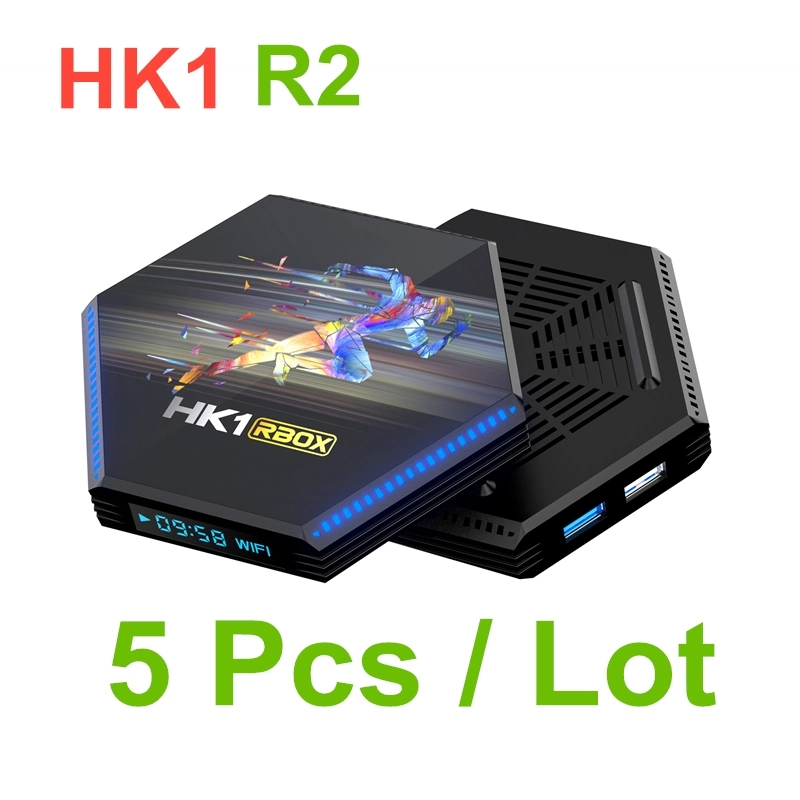 4K HD Android Smart TV Ott IPTV HK1 R2 WiFi Decodificador.