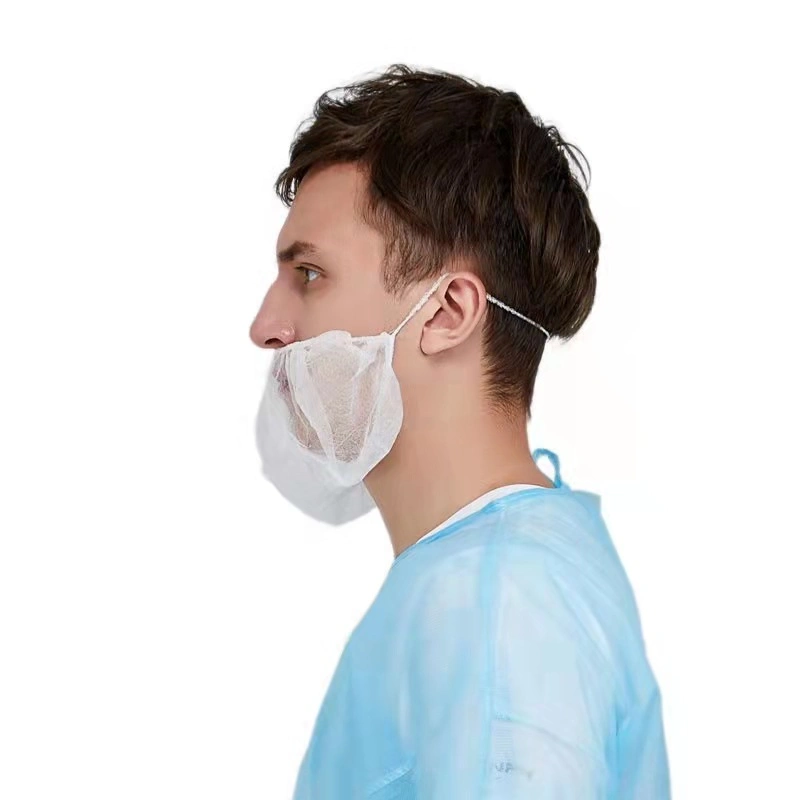 Factory Machine Made Disposable PP Beard Cover with Elastic Band