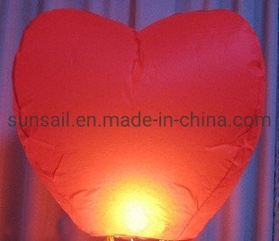 Sky Lantern Linterna Kongming en forma de corazón que deseen lámparas para fiesta de cumpleaños