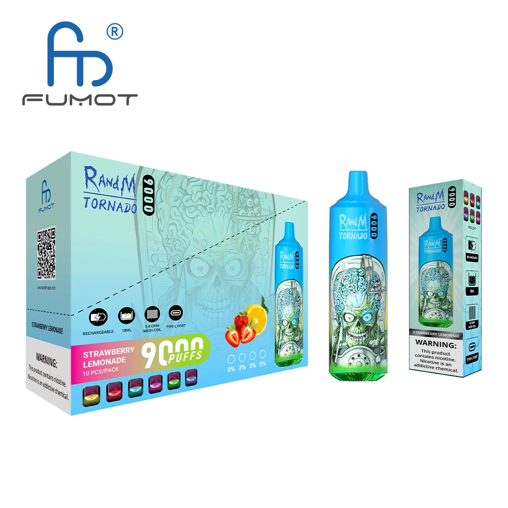 Wholesale I Vape Rechargeable Disposable E Cigarette Fumot Randm Tornado 9000 Puffs Vape Vape Battery