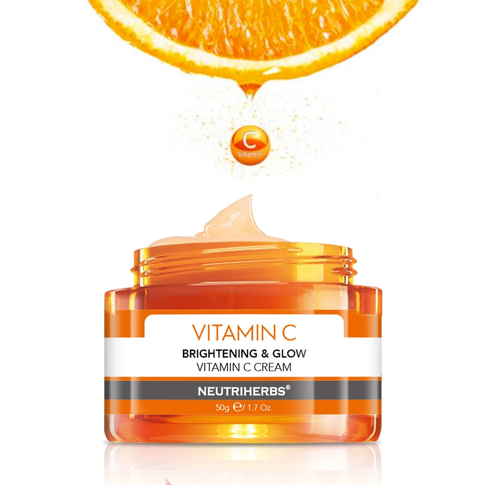 Creme facial de vitamina C para clareamento, branqueamento e iluminação da pele, por atacado de marca própria.