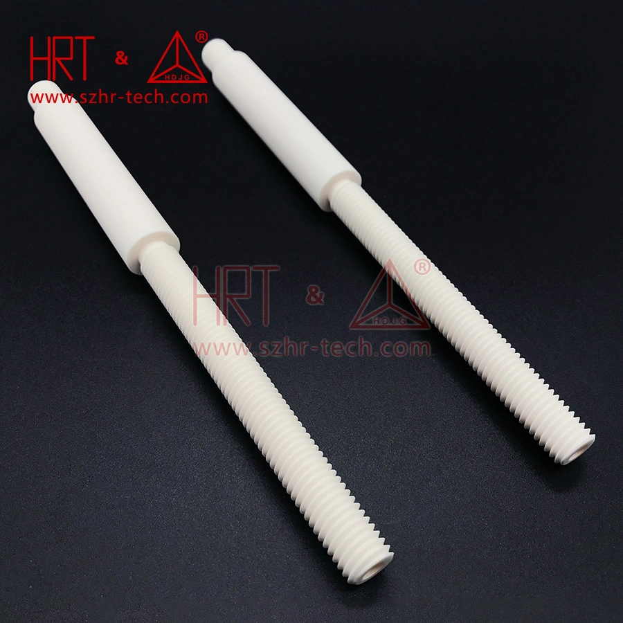 Alumina Ceramic Threaded Rod, Precision Ceramic Parts, Custom Processing.