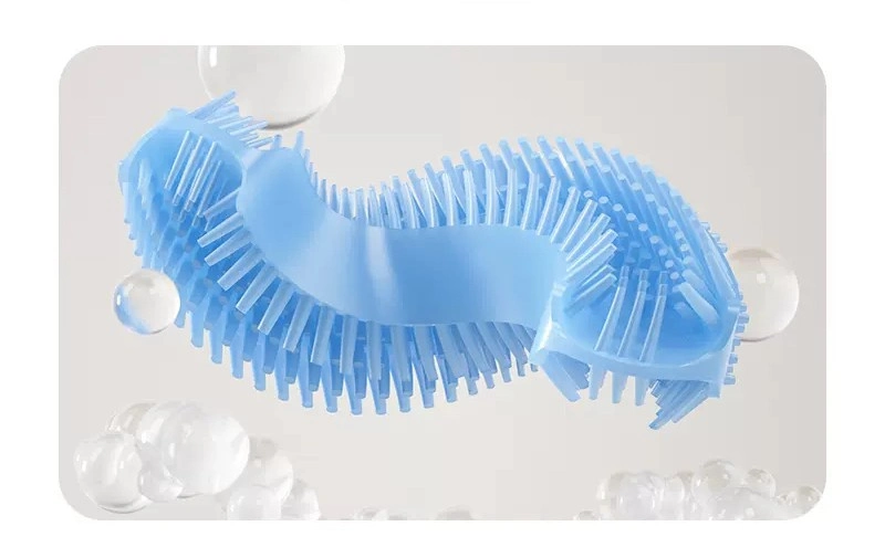 Vente en gros personnalisée usine directement alimentaire silicone forme U brosse à dents