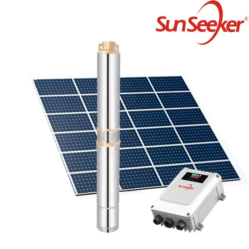 La energía solar profundo Weel DC Bomba Bomba sumergible Solar Riego impulsor de la granja