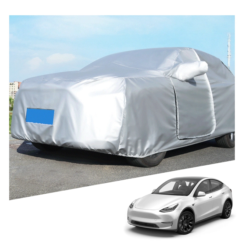Proteção personalizada para todas as condições climáticas, capa externa à prova de sol, neve e poeira para automóveis, capa para carro Tesla Model Y 2021.