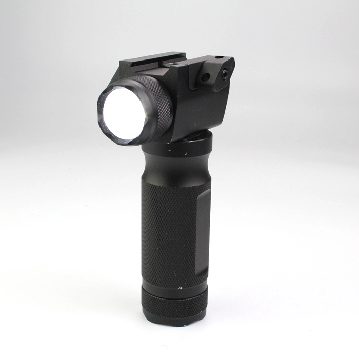 Tactical Aluminum Hand Fore Grip Red Laser Flashlight with T6 600 Hight Hard Lumens LED Light