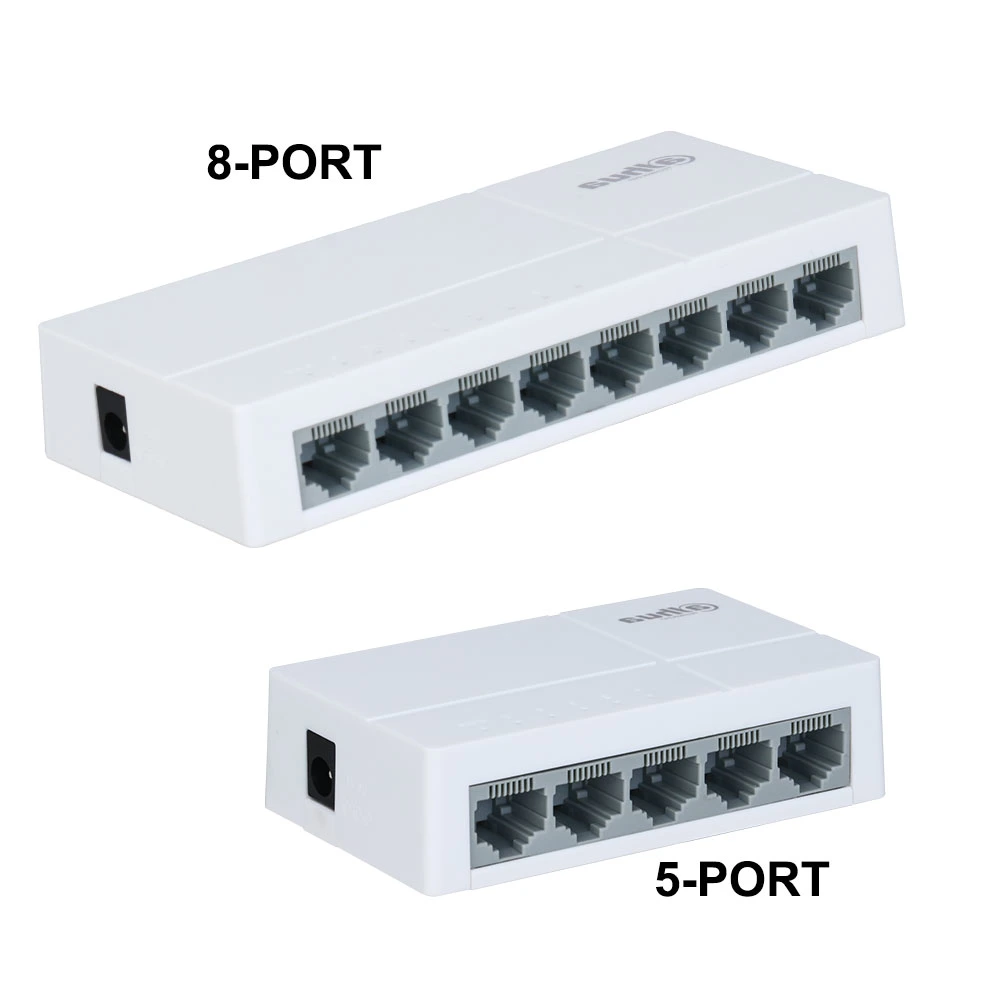 Switch Hub 10/100Mbps adaptador de escritorio Splitter RJ45 Red rápida no gestionada Interruptor