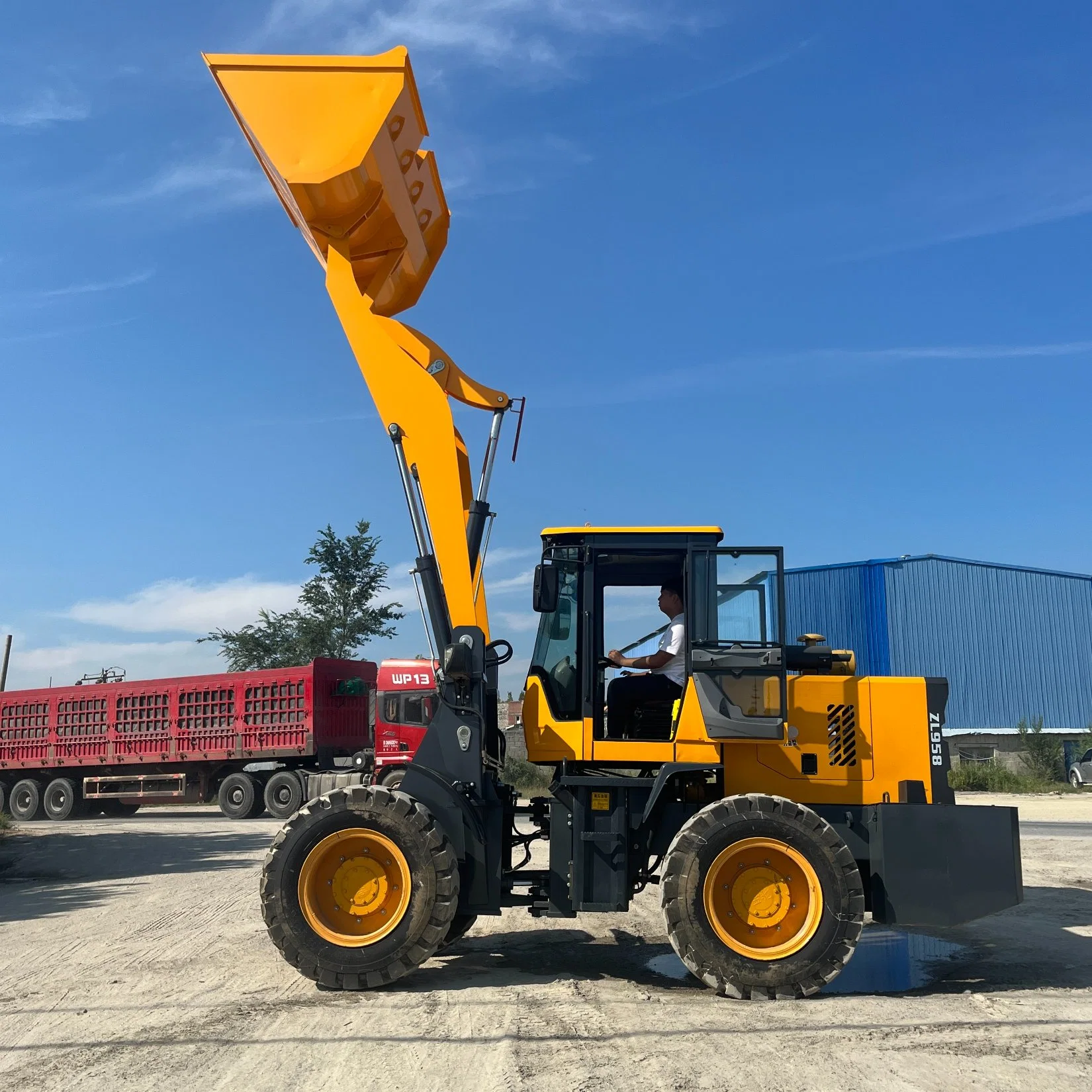 China Customization Cheap CE 4WD Frontend/Compact/Wheel Loader/Payloader/Bucket Loader with Attachment for Construction Machinery