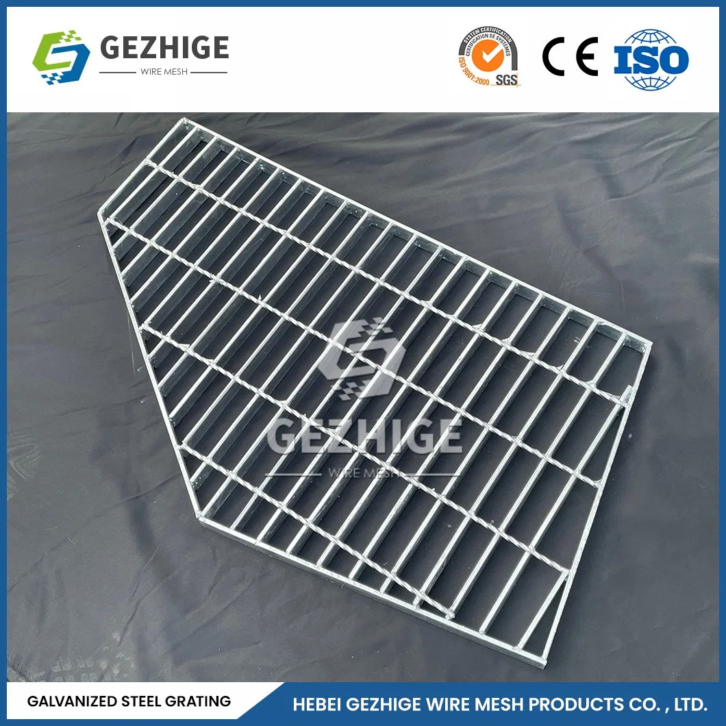 Gezhige Gute Explosionsgeschützte Stahl Gitter Fabrik Edelstahl Gitter China 80 100 101,6 120mm Twisted Cross Bar Pitch Verzinkt Gitterrost Aus Stahl