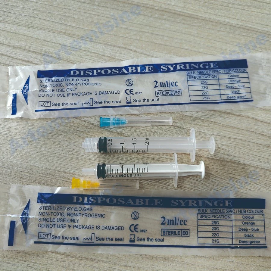 Disposable 3ml Syringe for Injections with Needle