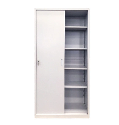 Tall Ultility Metal Storage Office Sliding Door File Cupboard Steel Filing Cabinet Furniture