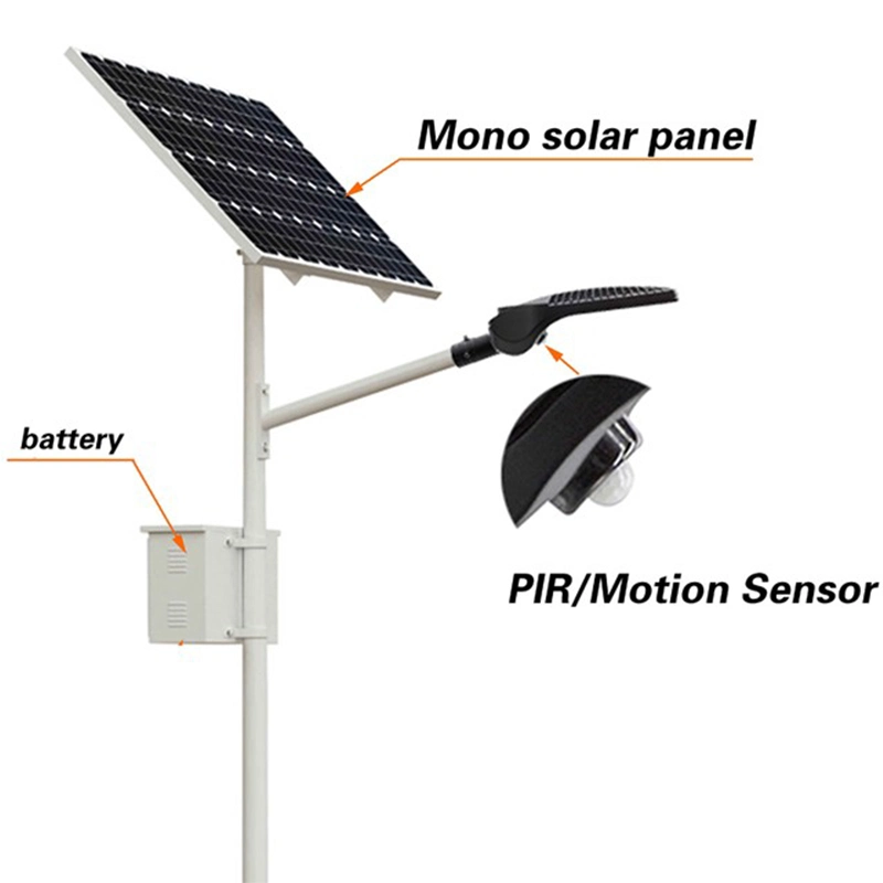 Factory Price Solar LED Street Lights Whole Set with Post to Uganda