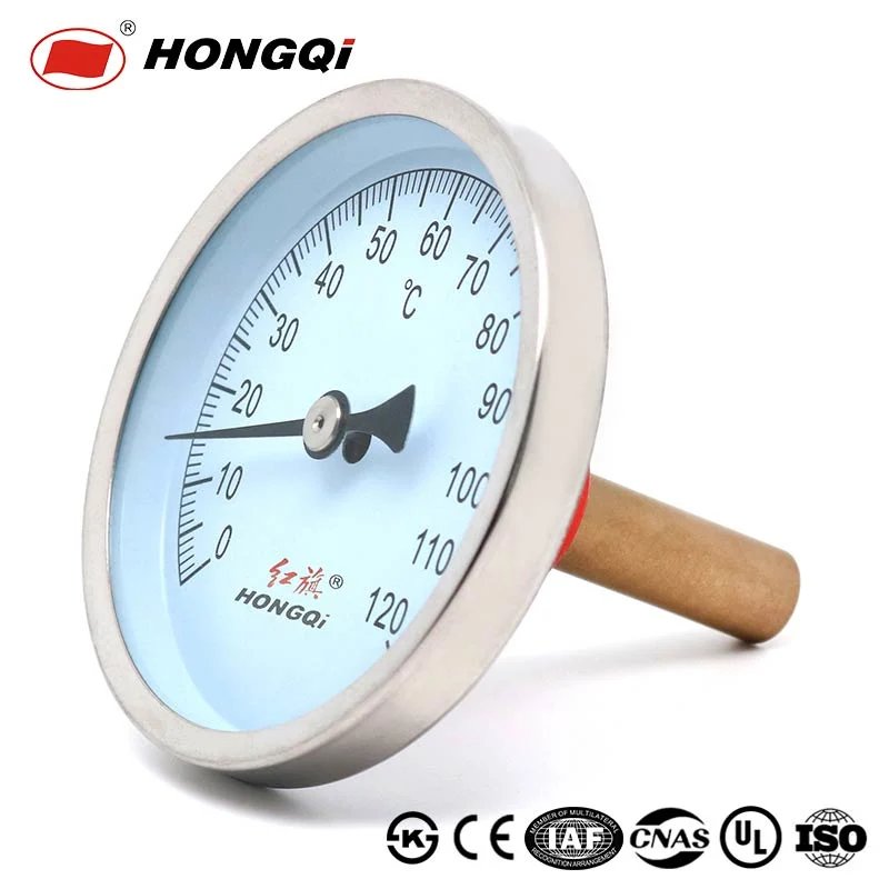 80mm Mechanical Marine Oil Bimetal Thermometer Made in China