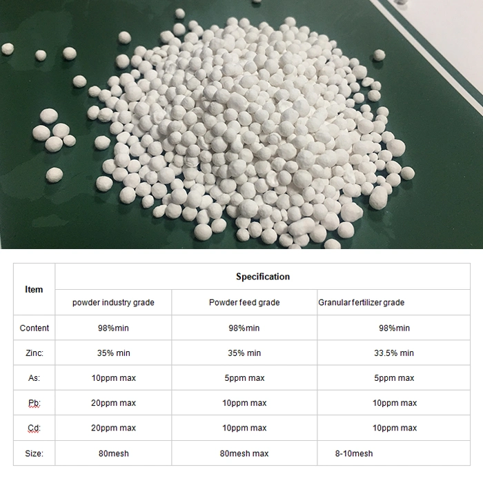 Agriculture Grade Zinc Sulphate Monohydrate Znso4 H2O for Fertilizer