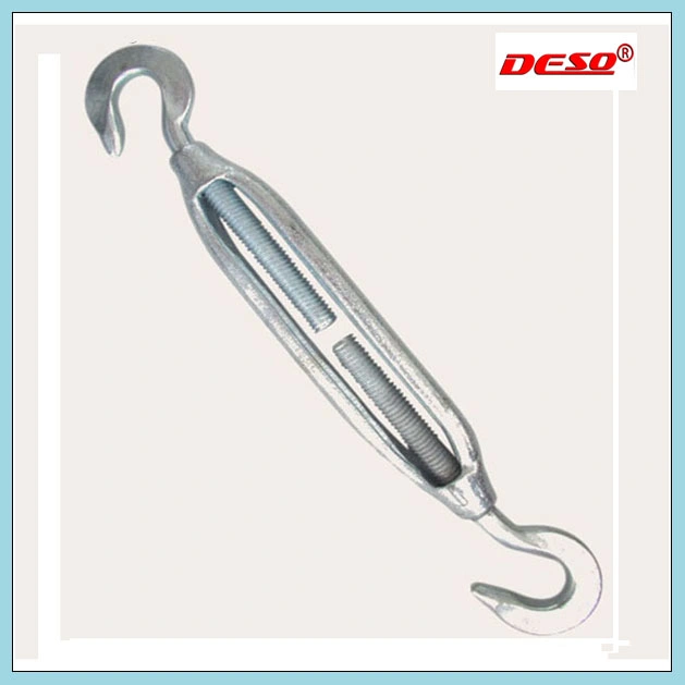 High Strength Hook & Hook Galvanized Steel Us Type Wire Rope Turnbuckle