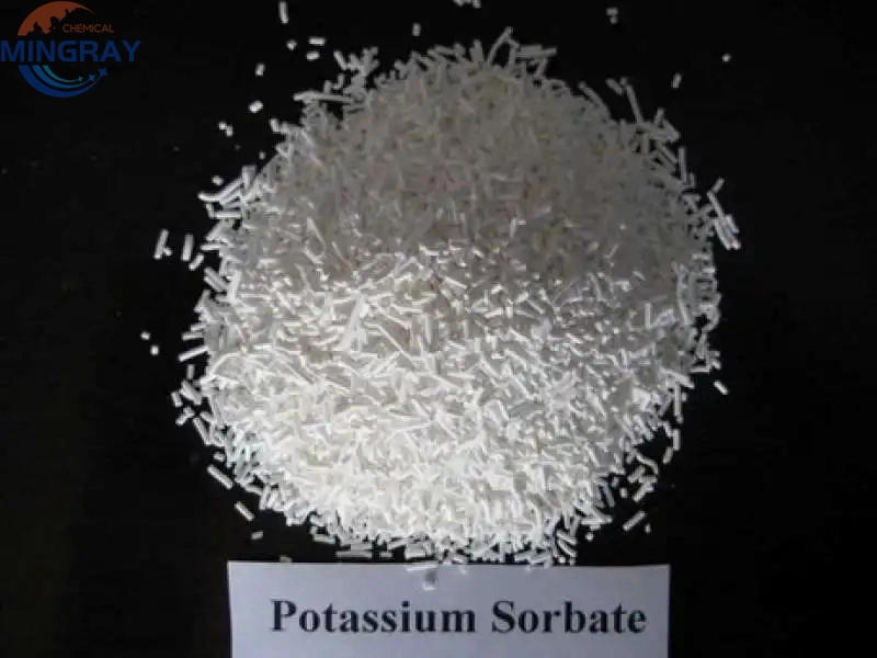 China conservante alimentar FCC E202 Sorbato de potássio granular CAS 24634-61-5 Para alimentos e bebidas